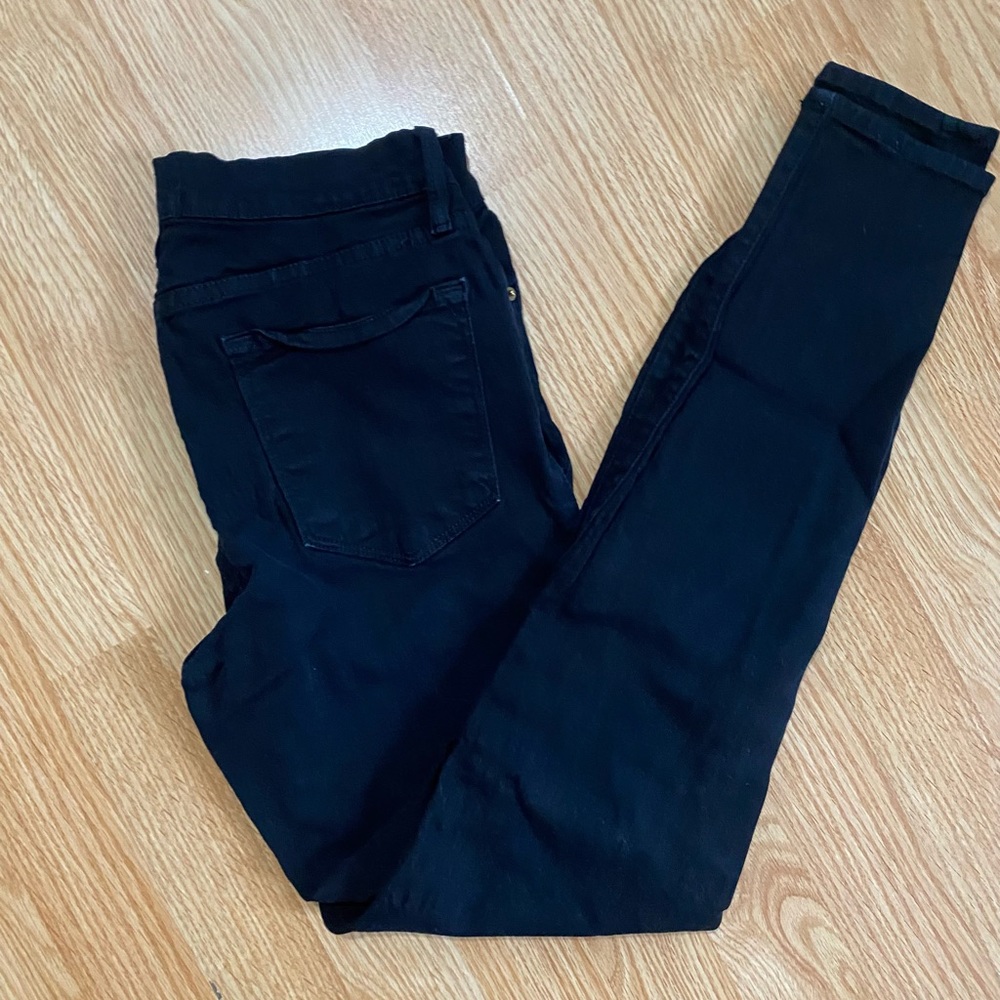 Black denim jeans